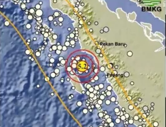 Gempa 5,2 SR Guncang Agam Siang Ini, Tidak Berpotensi Tsunami