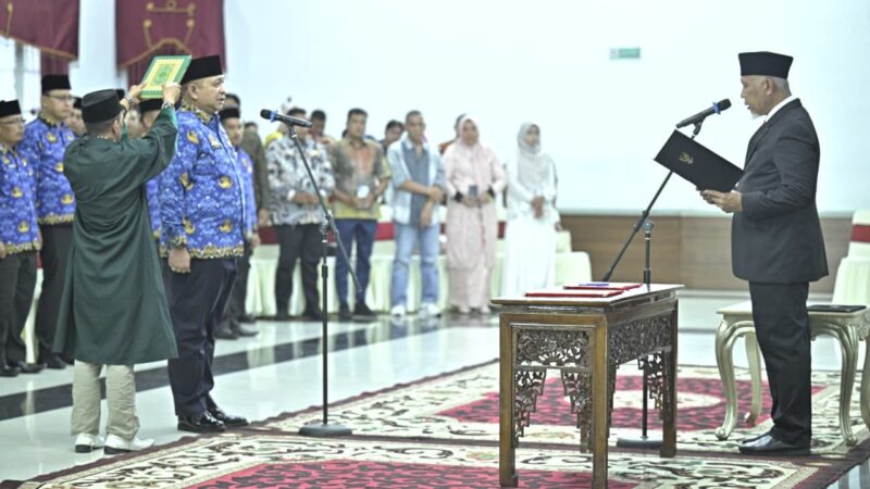 Gubernur Lantik Andree Algamar jadi Kabiro Umum Setdaprov Sumbar