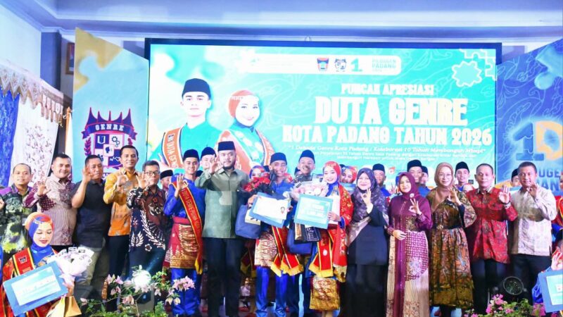 Wako Fadly Amran Nobatkan Fathir dan Nikita jadi Duta GenRe Kota Padang 2026