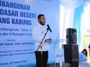 Pembangunan Kembali SDN 49 Batang Kabung, Wako Padang: Kami Apresiasi PT Inalum