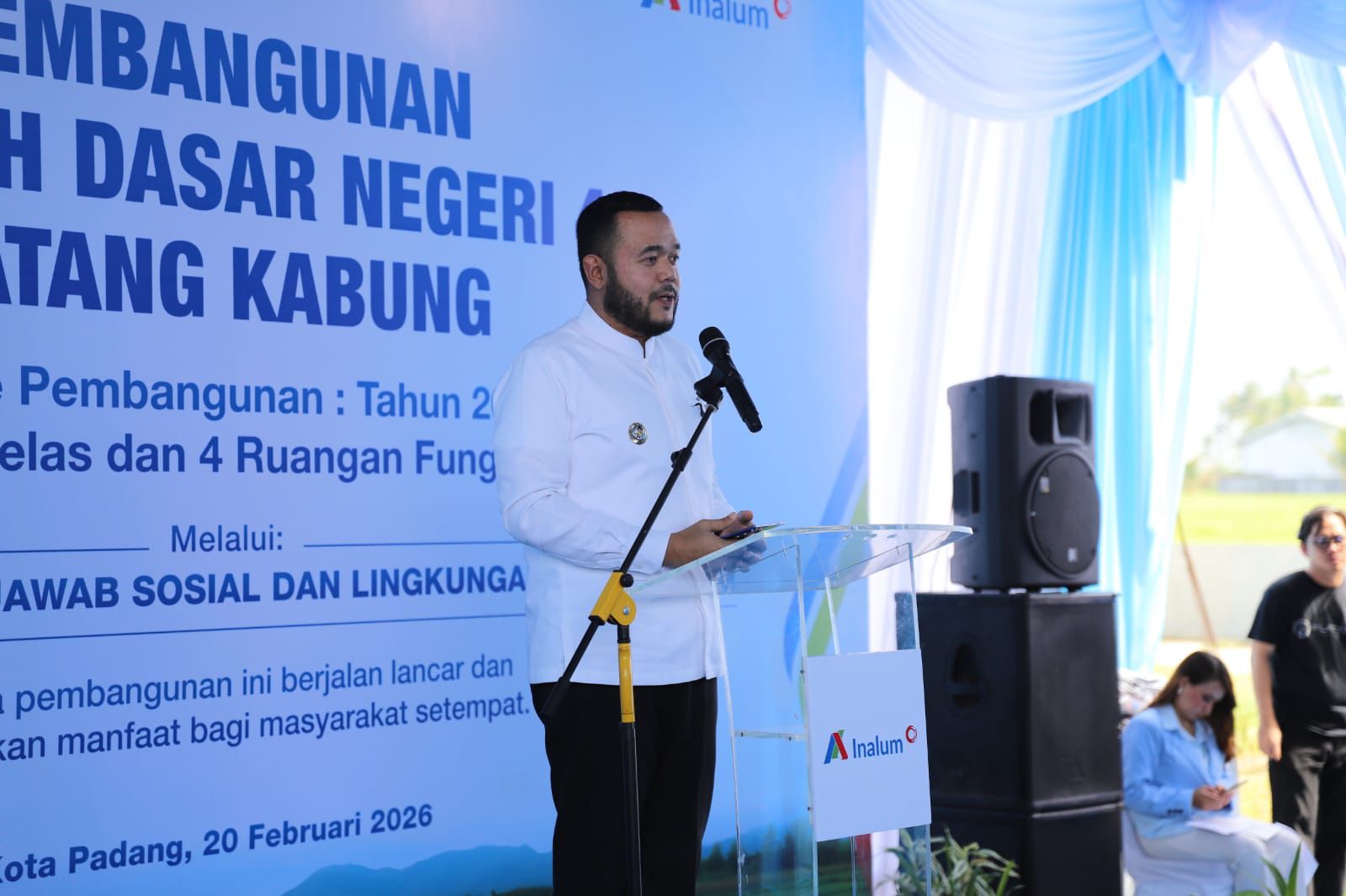 Pembangunan Kembali SDN 49 Batang Kabung, Wako Padang: Kami Apresiasi PT Inalum