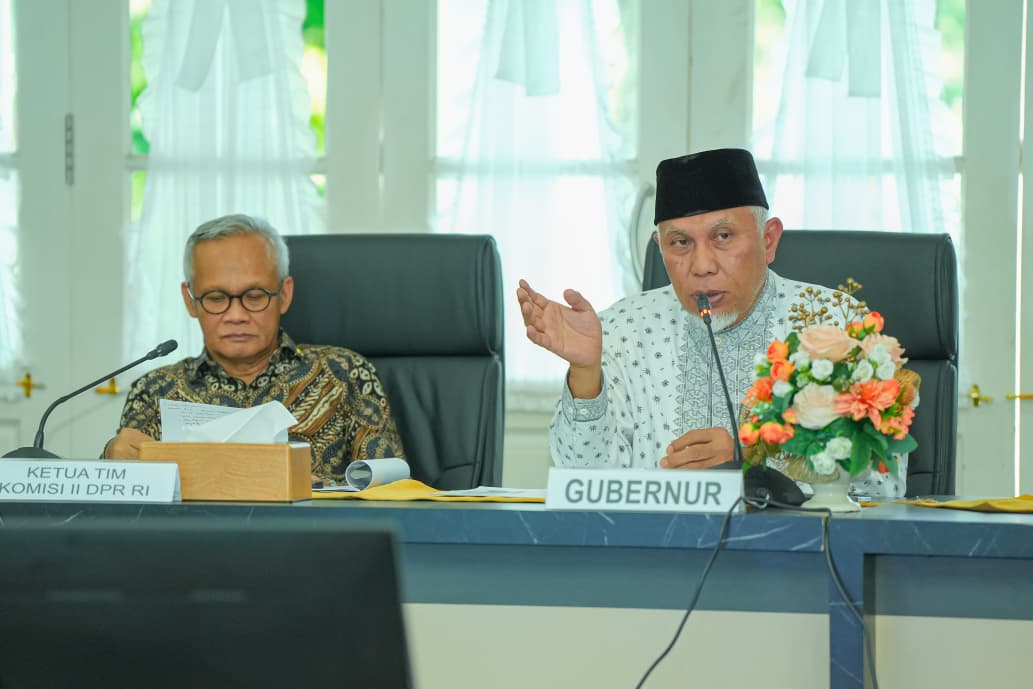 Gubernur Mahyeldi Minta Dukungan Komisi II DPR Percepat Pendistribusian TKD Sumbar