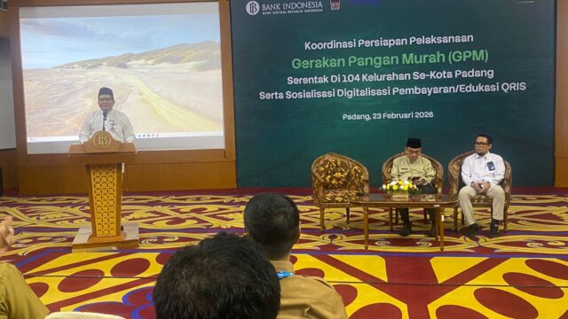 BI dan Bulog Sumbar Gelar GPM Serentak di 104 Kelurahan se Kota Padang