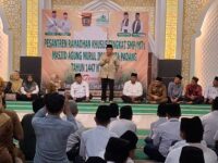 Wakil Wali Kota Padang, Maigus Nasir membuka Pesantren Ramadan Khusus Kaderisasi di Masjid Agung Nurul Iman, Padang, Senin (23/2/2026).