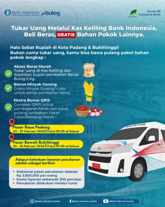 Tukar uang lebaran di Sumbar