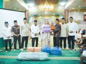 Tim 1 Safari Ramadhan 1447 H yang terdiri Bupati Dharmasraya Annisa Suci Ramadhani bersama unsur Forkopimda dan anggota DPRD Dharmasraya