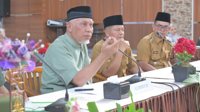 Sinergi Pembangunan, Gubernur Mahyeldi Pimpin Rakor dengan Pemkab Pasaman
