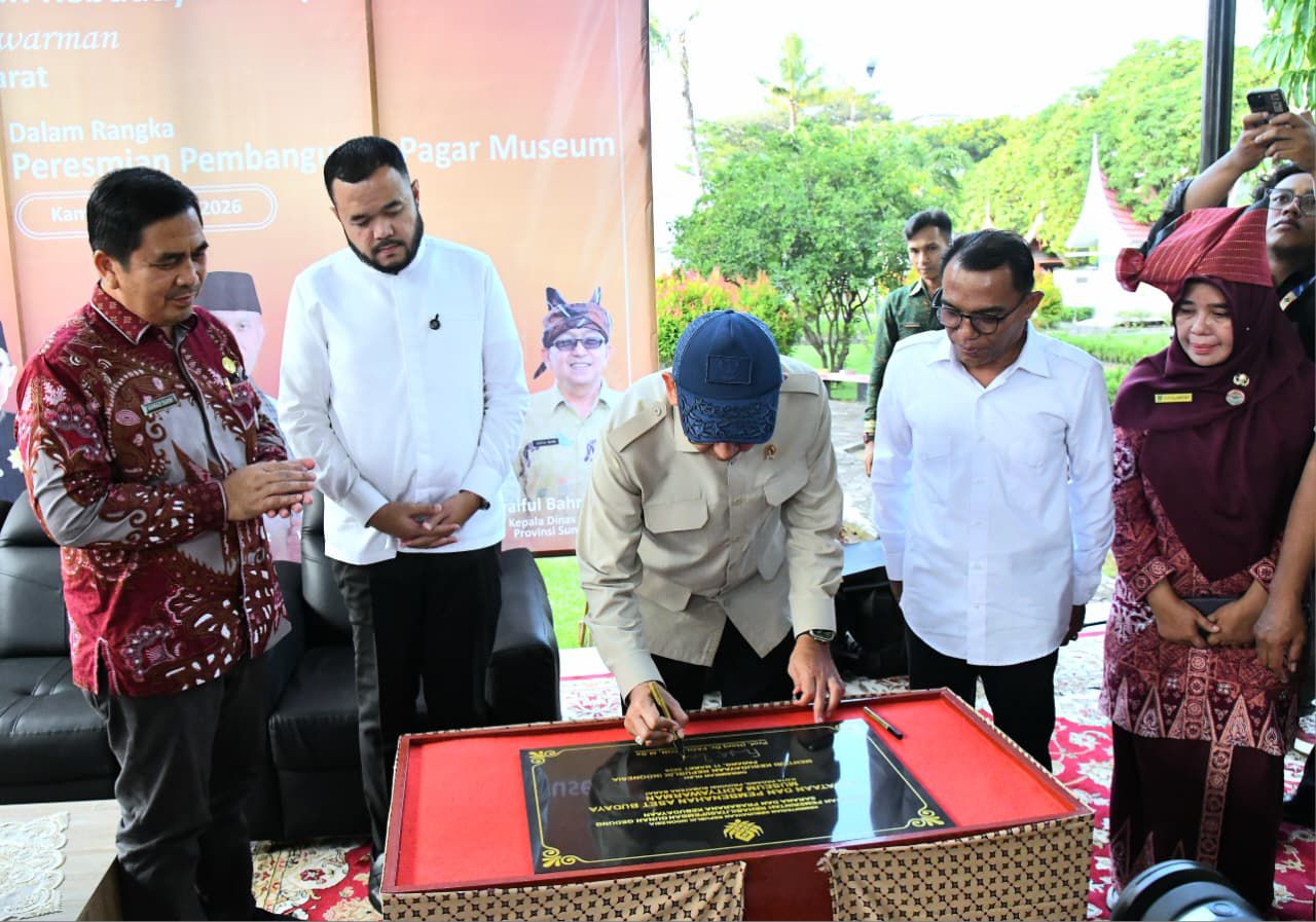 Menbud Resmikan Penataan Museum Adityawarman, Wako Padang: Perkuat Daya Tarik Wisata Budaya