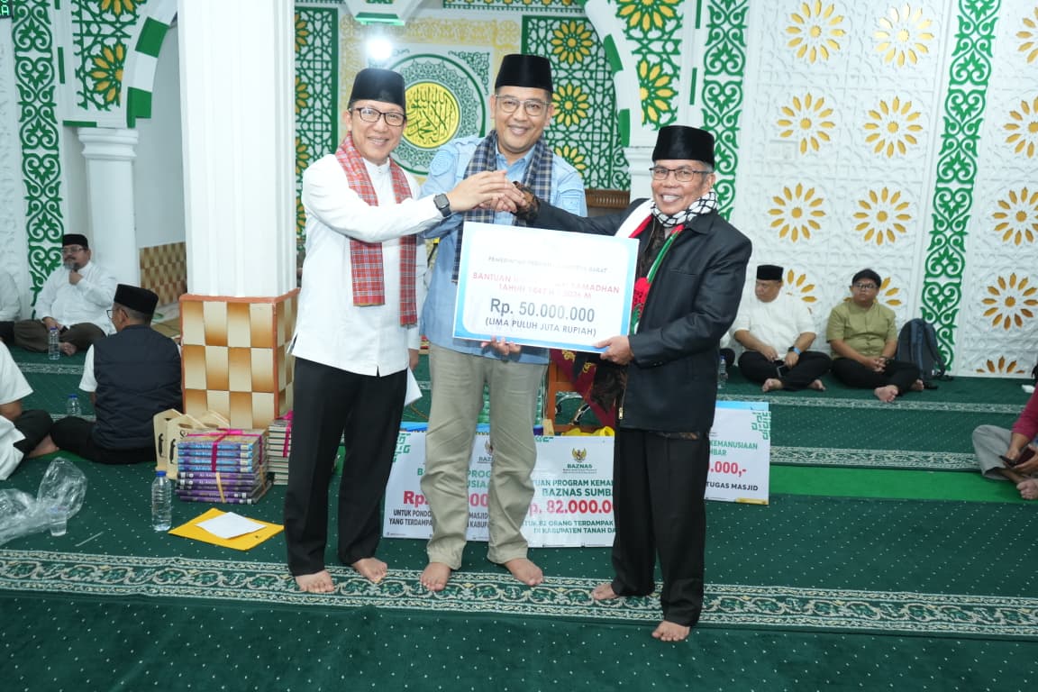 Safari Ramadan ke Tanah Datar, Pemprov Sumbar Salurkan Bantuan untuk Masyarakat