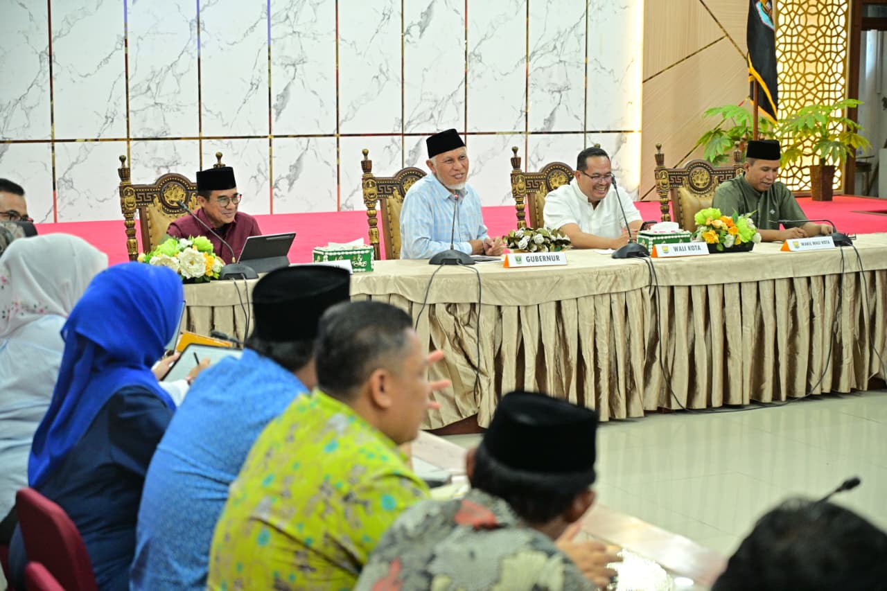 Rakor Bersama Pemko Pariaman, Gubernur Sumbar Dorong Sinergi Pengembangan Potensi Daerah