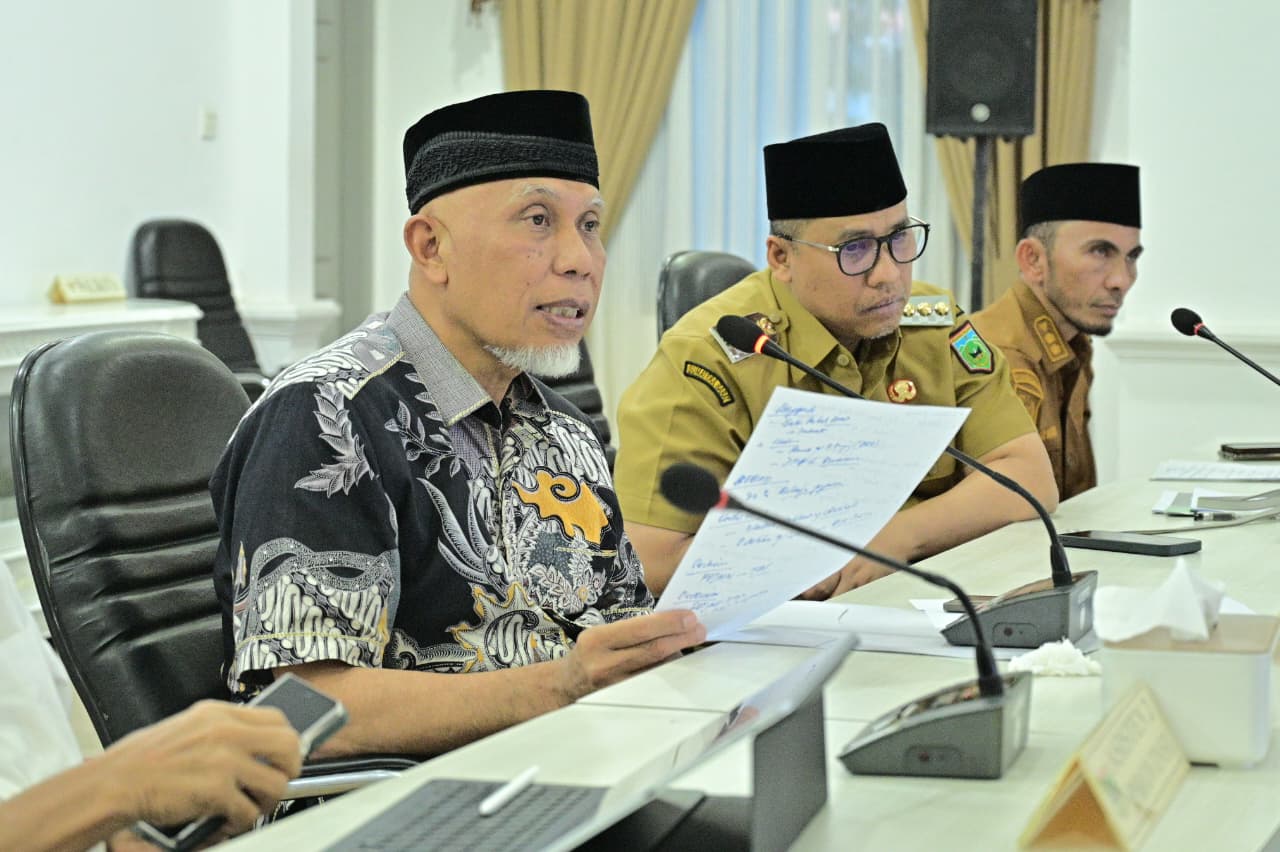 Rakor di Padang Panjang, Gubernur Mahyeldi Dorong Sinergi Pemda Percepat Pertumbuhan Ekonomi