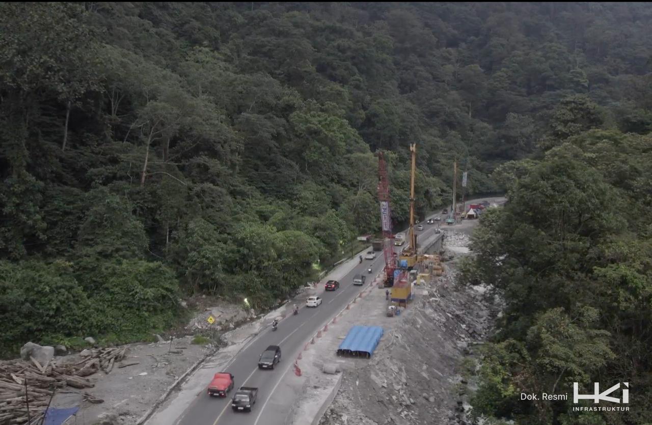Dukung Akses Mudik, HKI Catat Progres Perbaikan Lembah Anai Capai 42,87 Persen