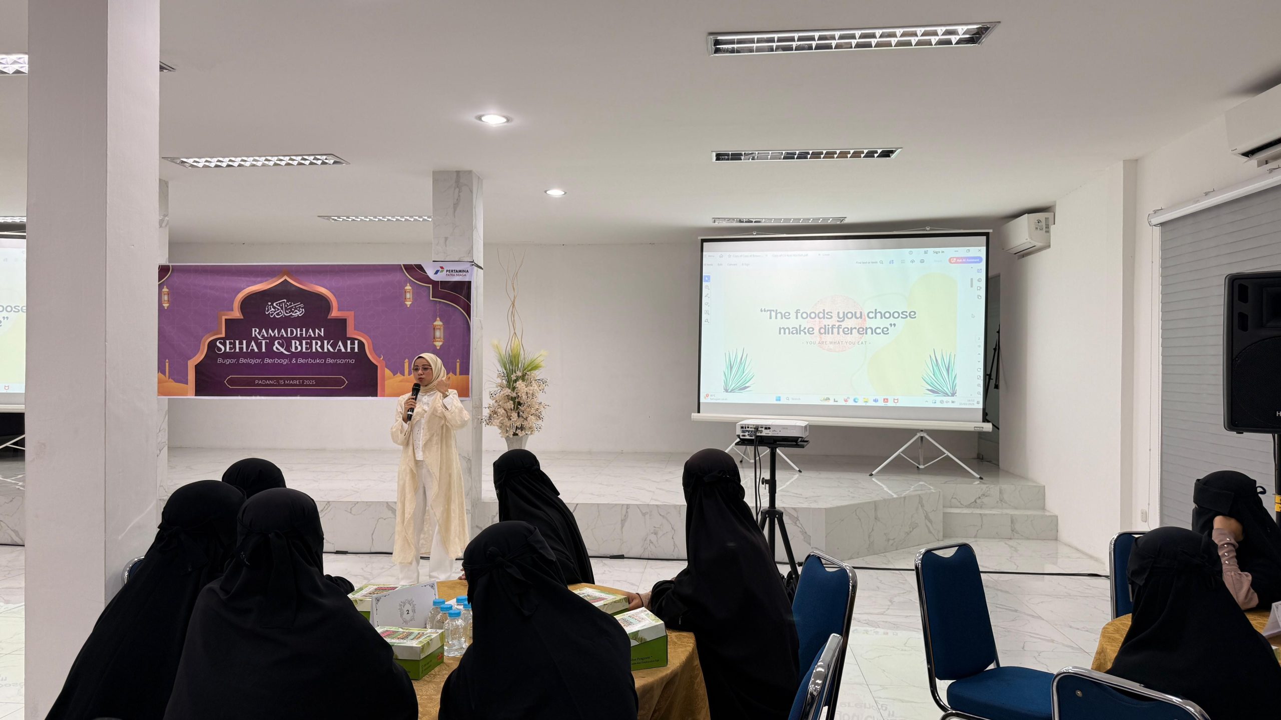 SPH Edukasi Gizi dan Fisioterapi di Kegiatan PWP Pertamina Patra Niaga