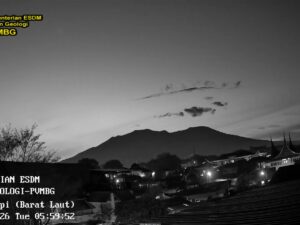 Visual Gunung Marapi Selasa pagi, 3 Maret 2026. ist