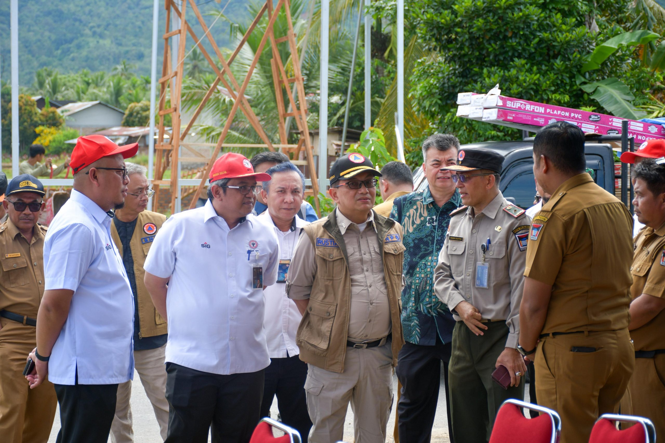 Groundbreaking Huntap di Kuranji, BNPB Percayakan Sepablock Semen Padang untuk Sumut dan Aceh