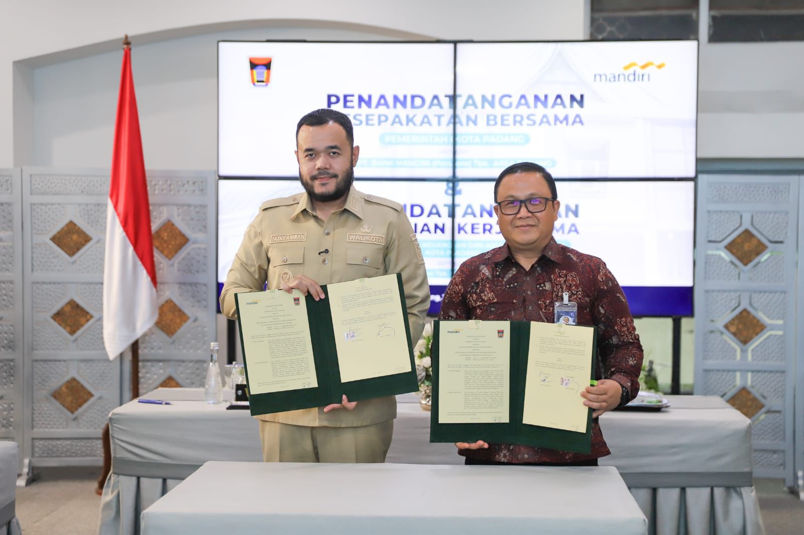 Layanan Perbankan, Pemko Padang-Bank Mandiri Jalin Kerja Sama