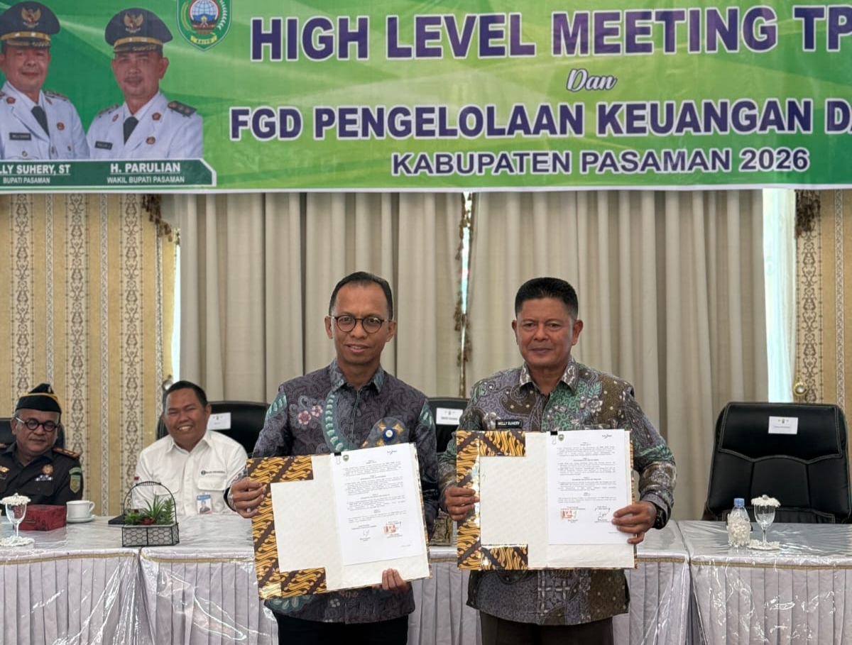 Transaksi Digital Pemerintah Daerah, Pemkab Pasaman Gandeng Bank Nagari
