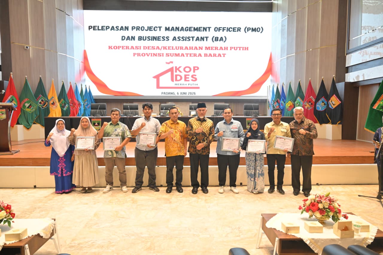 Sumbar Masuk 4 Besar Nasional Pembentukan Koperasi Merah Putih, Mahyeldi Apresiasi Kinerja Tim Pendampingan