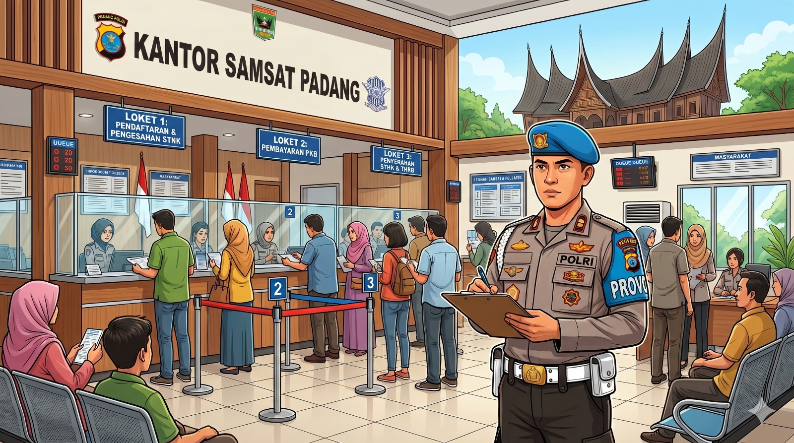 Waspada Calo, Polda Sumbar dan Samsat Padang Perketat Pengawasan