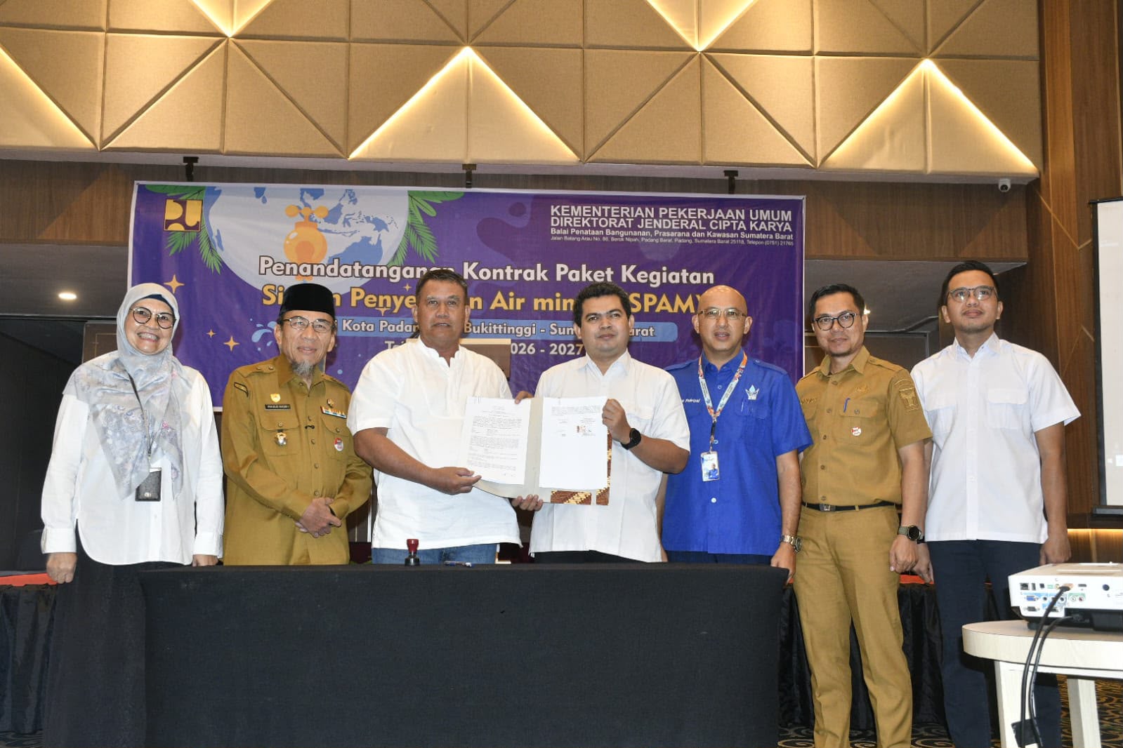 Tandatangan Kontrak, Pengerjaan Proyek SPAM Taban III Senilai Rp239 Miliar Dimulai
