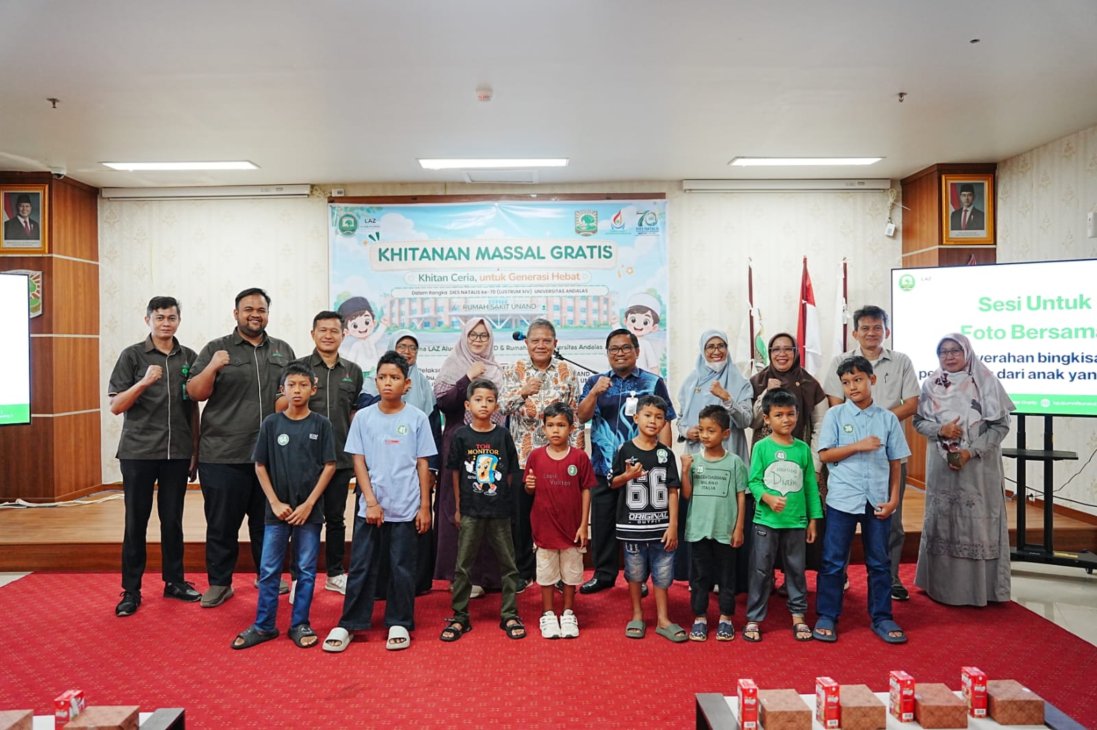 Momen Dies Natalis, Sebanyak 70 Anak Ikuti Khitan Massal di RS UNAND
