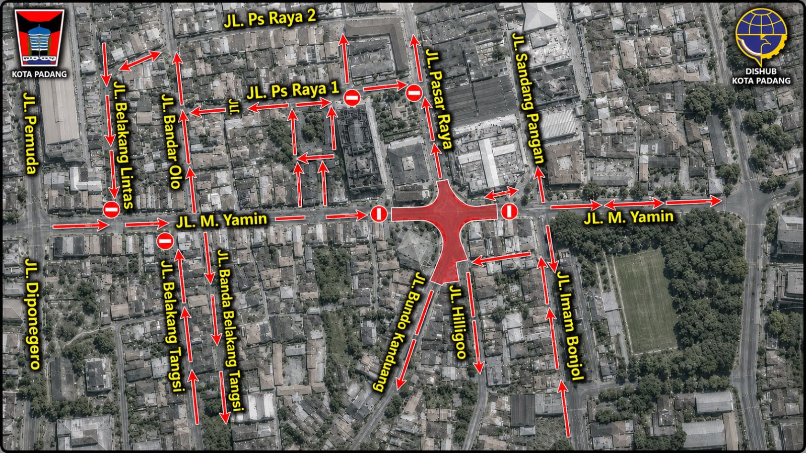 Mulai Hari Ini, Jalan ke Pasar Raya Padang Ditutup Selama 6 Bulan, Ini Jalur Alternatifnya