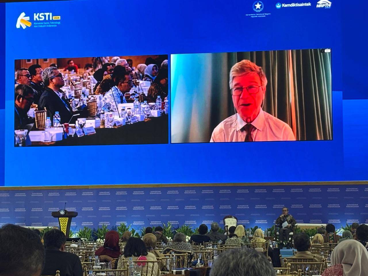 Sarasehan Kebangsaan KSTI 2026, Rektor UNAND Moderatori Ekonom Dunia Jeffrey Sachs