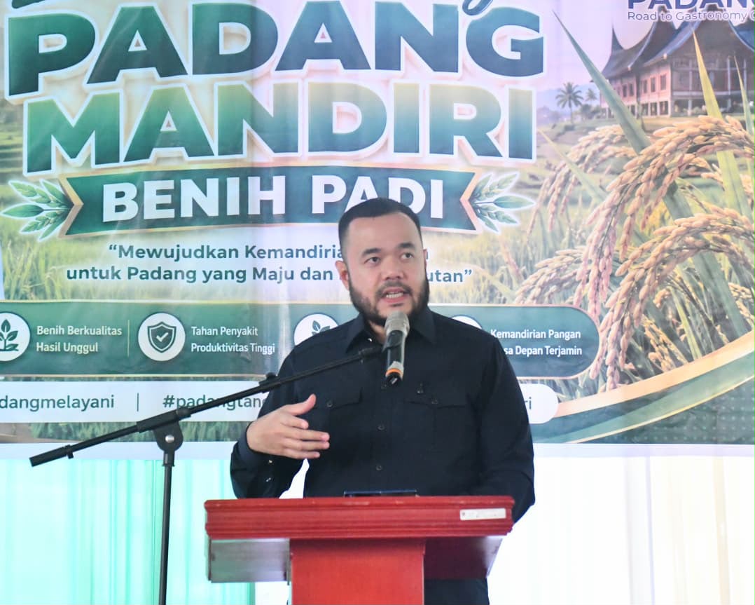 Salurkan 14,37 Ton Benih Tahun Ini, Pemko Luncurkan Program Padang Mandiri Benih Padi