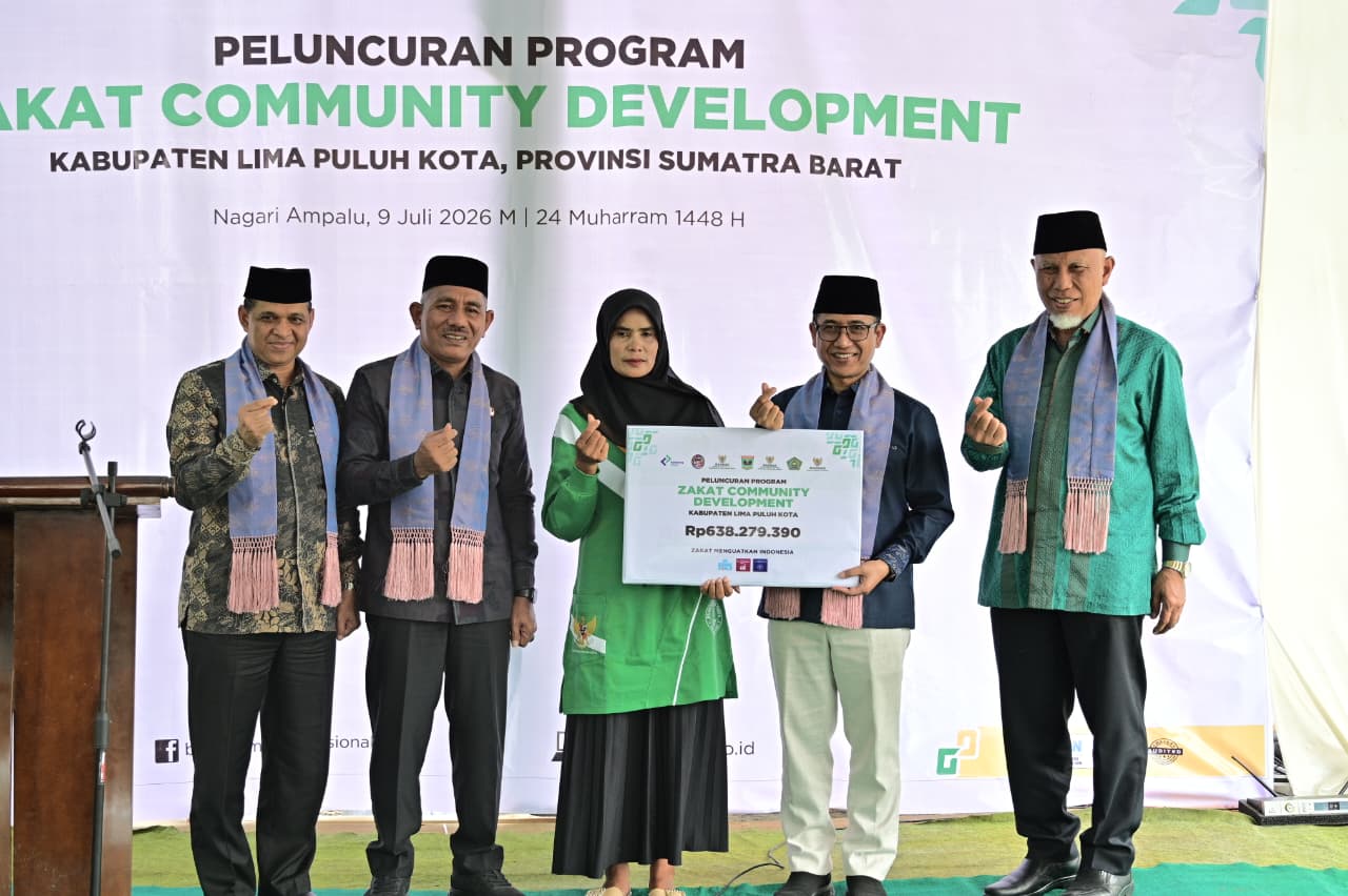 Gubernur Sumbar Luncurkan Kampung Zakat Ampalu di Lima Puluh Kota