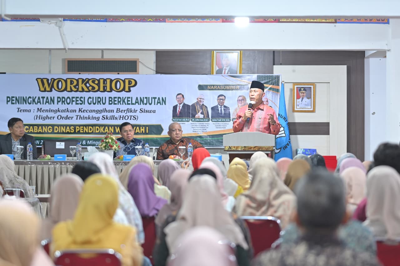 Workshop Peningkatan Kompetensi Guru, Mahyeldi: Kunci Mencetak Generasi Unggul