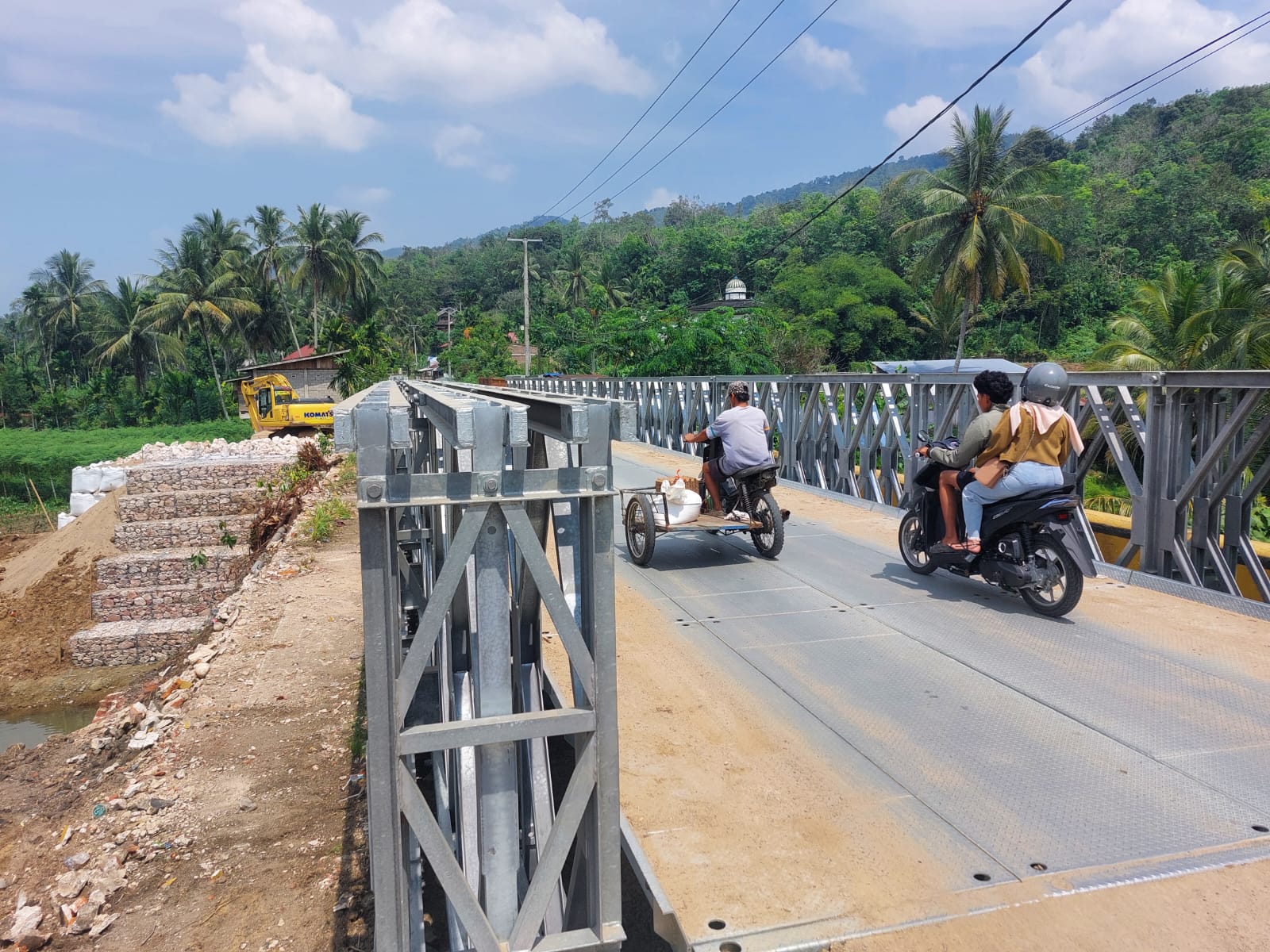 Akses Tanah Datar-Sijunjung Kembali Pulih, Pemprov Bangun Jembatan Bailey Rp4,9 Miliar