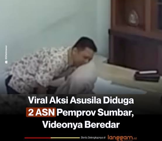 Video Viral Asusila Diduga Pejabat Pemprov Sumbar, Anggota DPRD Soroti Etika dan Moral
