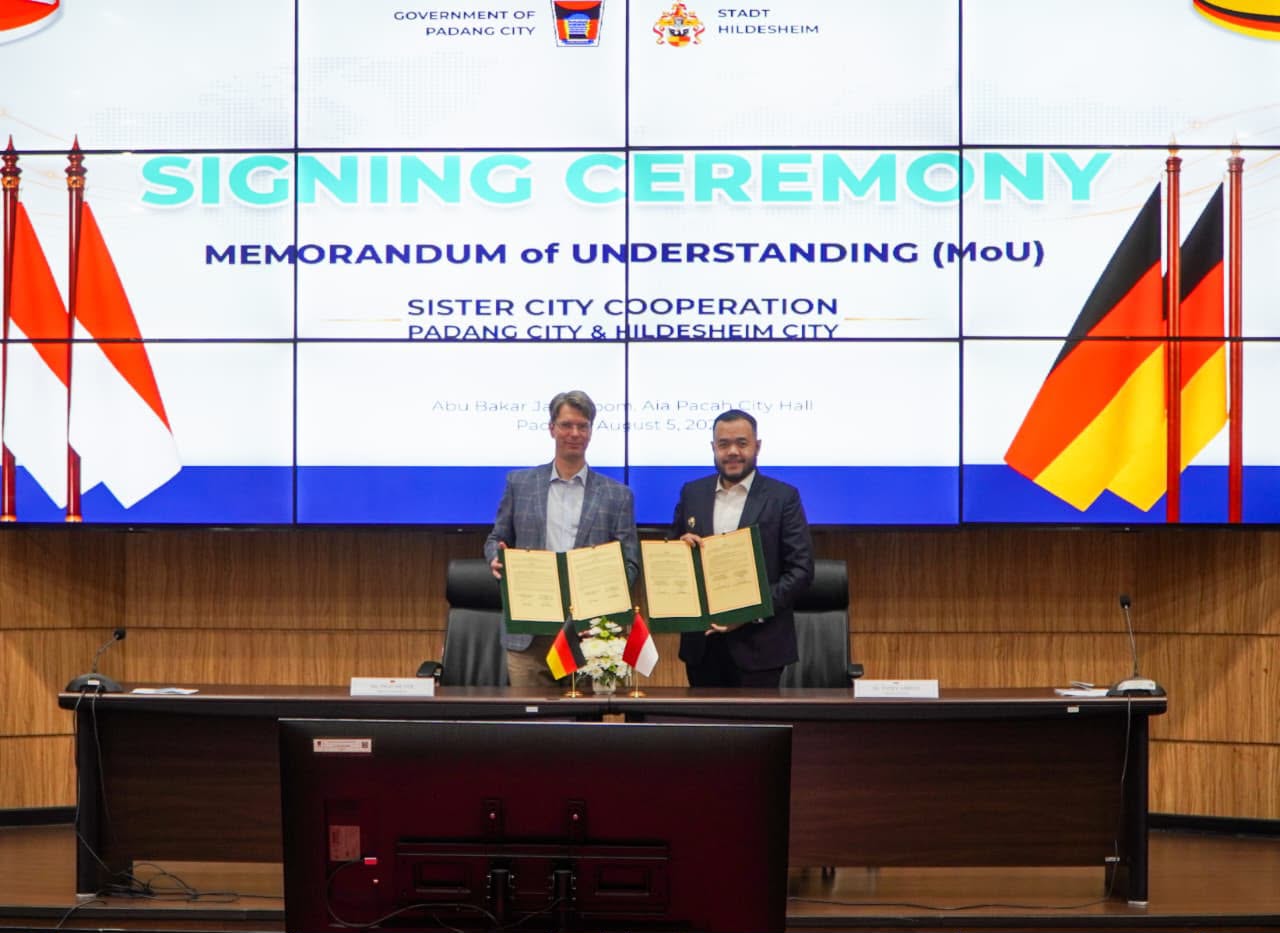 Pemko Padang Perbarui Kerja Sama Sister City dengan Hildesheim Jerman