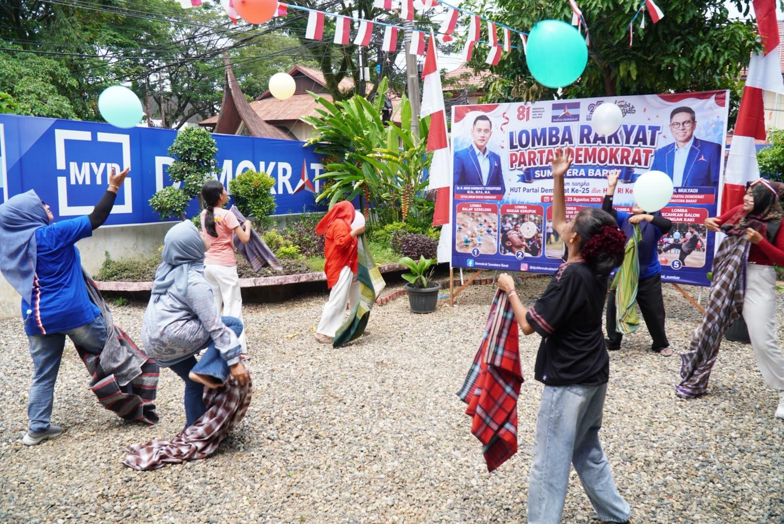 Pesta Rakyat Penuh Kebersamaan Meriahkan HUT Demokrat dan Kemerdekaan RI