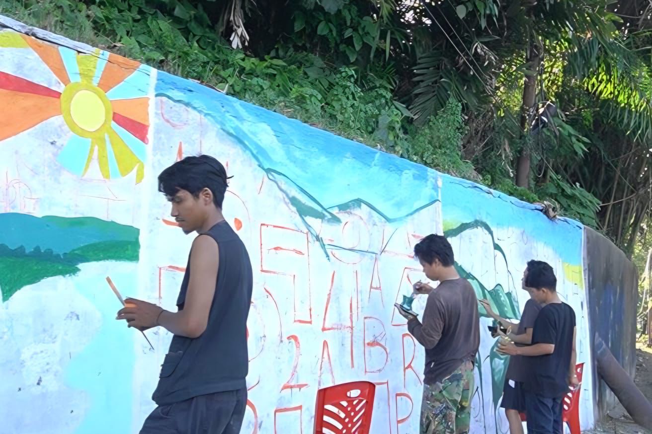 Padang Selatan Manfaatkan Trotoar dan Dinding Tak Terawat Jadi Objek Lomba Mural