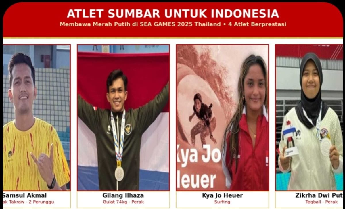 4 Atlet Sumbar Bela Indonesia di Asian Games 2026 Aichi-Nagoya Jepang