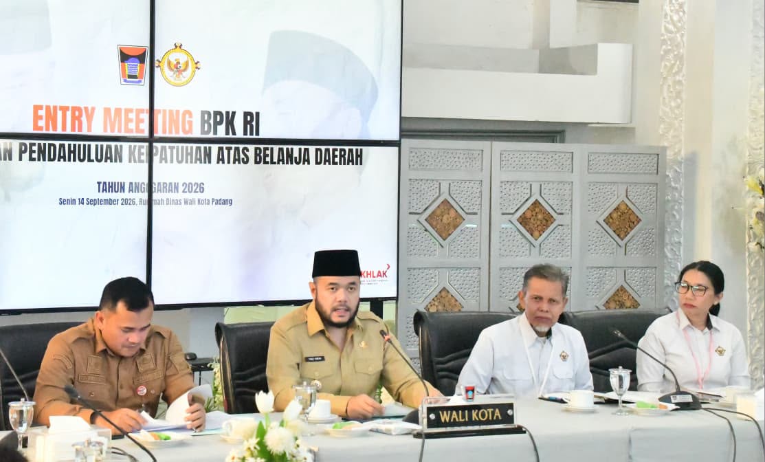 BPK Periksa Belanja Daerah Pemko Padang, Wako Minta OPD Evaluasi