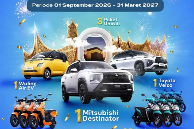 Gebyar Hadiah Bank Nagari Kembali Digelar, Ada Mobil hingga Paket Umrah